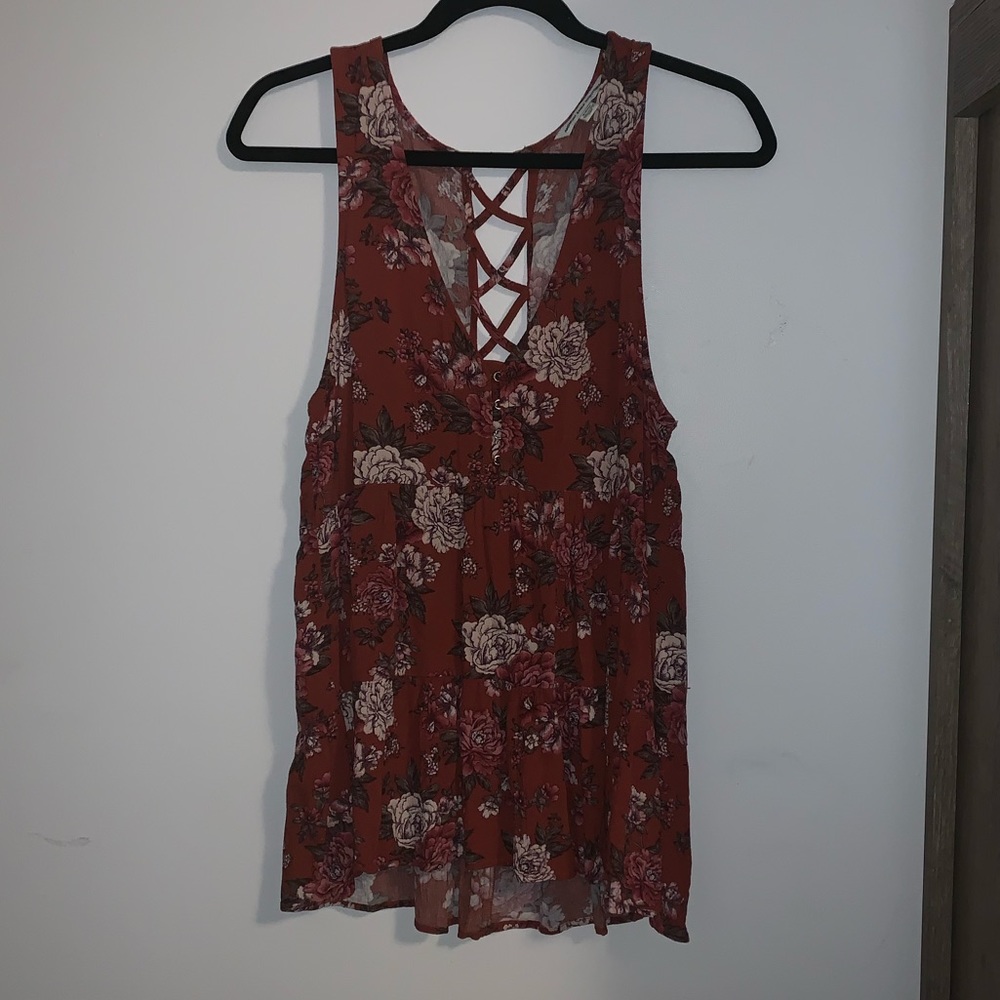 AE Floral Tank Top (NWOT)